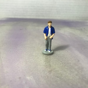 Vintage Billy - Blue Ranger Power Ranger MMPR Mighty Morphing Power Rangers Mini Figure - Polly Pocket / Might Max Styled Action Figure
