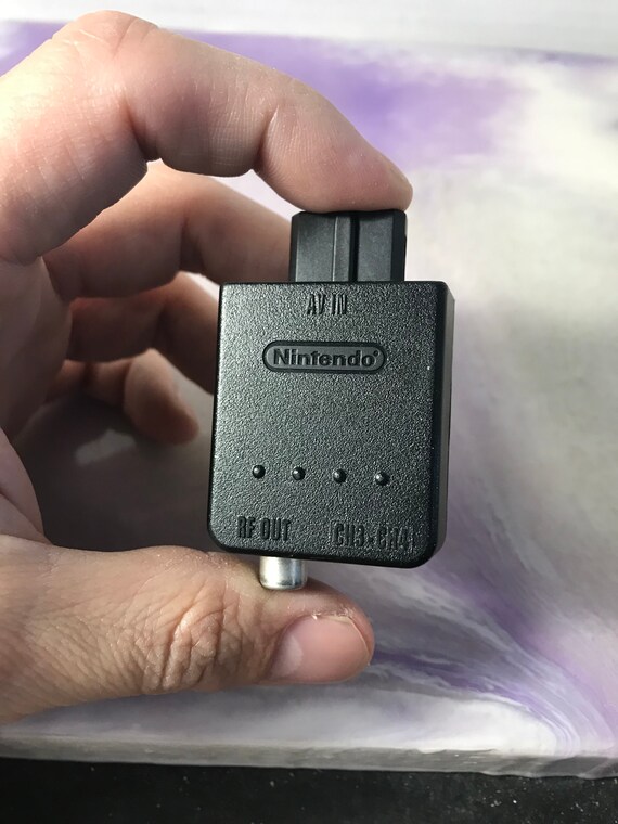 Vintage 90's Nintendo 64 RF Modulator Nintendo 64 N64 Accessory