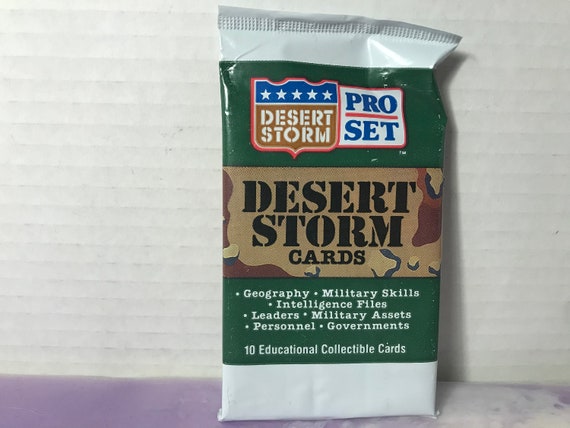 Vintage Lot of Collectible Desert Storm Trading Cards 1991 Pro Set SEALED PACK - Rare 90's Nostalgia - Etsy Vintage Lot of Collectible Desert Storm Trading Cards 1991 Pro Set SEALED PACK - Rare 90's Nostalgia - Etsy