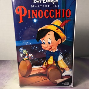 Walt Disney&#39;s Classic Masterpiece vhs - PINOCCHIO - Original Case - Cool Disney Nostalgia