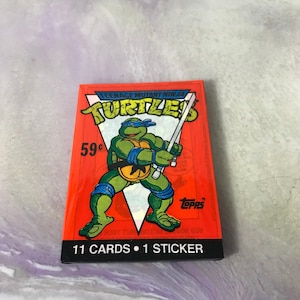 Vintage - GLOEDNIEUW - 1989 TMNT - Teenage Mutant Ninja Turtles Trading Cards Pack - Awesome 80s / 90s Nostalgia!