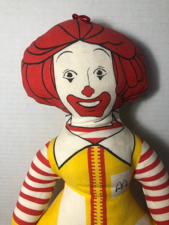ronald mcdonald plush doll