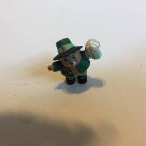 Vintage German Oktoberfest Mini Figure - Bear Drinking Beer! Rare Oktoberfest Nostalgia Cake Topper