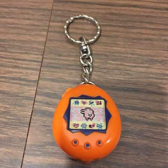 Vintage TAMAGOTCHI Mcdonalds Orange Keychain Keyring Toy 1997 Vintage Mcdonalds Happy Meal Toy