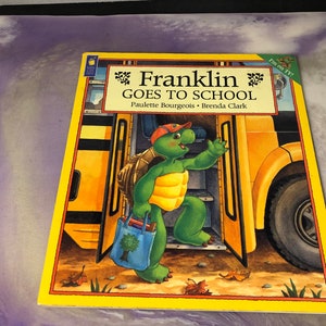 vintage Franklin va à l&#39;école - Scolastique - Livre à couverture souple pour enfants des années 90 - Nostalgie vintage