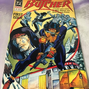 Vintage DC Comics BUTCHER #1 (1990)  First Issue Rare Vintage Comic Book - DC Comics Nostalgia