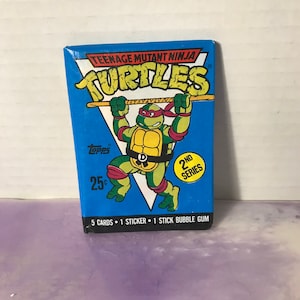 Vintage - BRANDNEU - 1990 TMNT Serie 2 - Teenage Mutant Ninja Turtles Sammelkarten / Aufkleber - 80er / 90er Jahre Nostalgie!