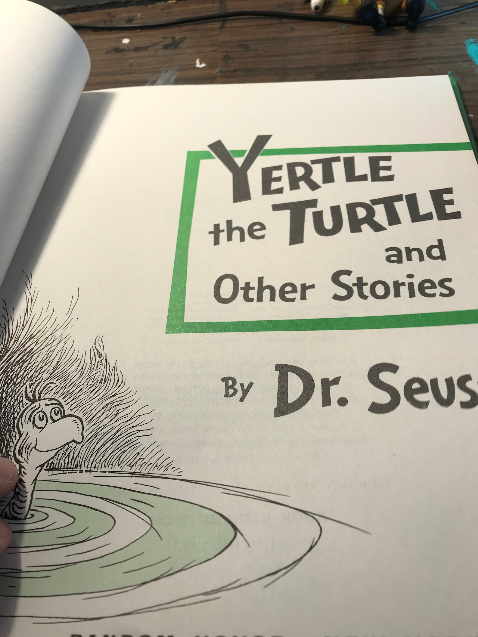Vintage Dr. Seuss Yertle the Turtle and Other Stories Book