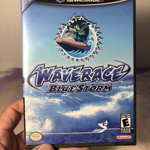 Vintage Nintendo Gamecube Wave Race Blue Storm Video Game Complete with Case, Manual- Great Shape