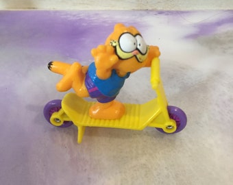 Vintage 1980's Garfield PVC Figure Scooter Complete Nostalgia MCDONALD'S Vintage Happy Meal Toy Rare Nostalgia Lot 4