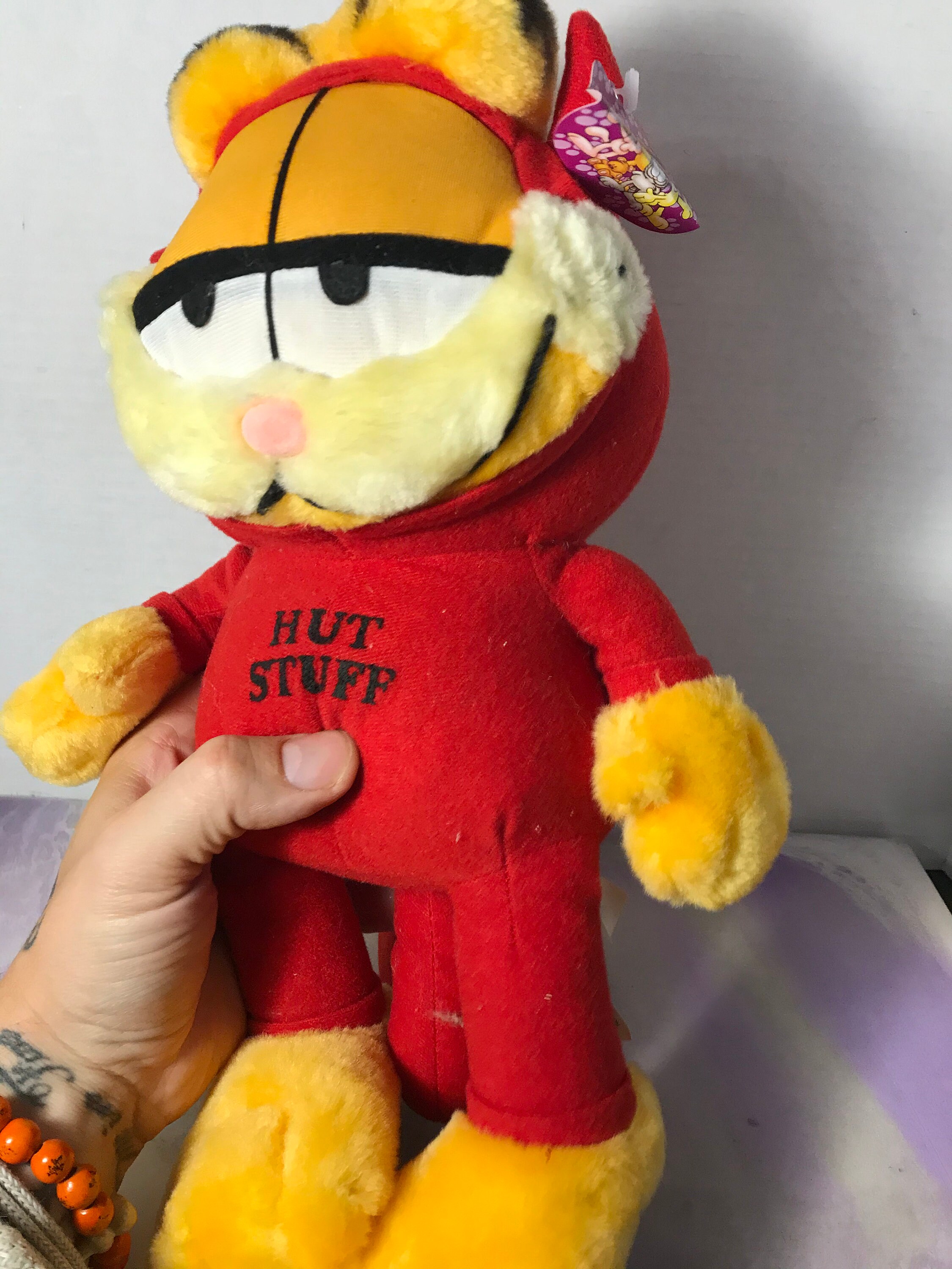 Vintage 1980's Garfield Plush Stuffed Animal Toy - Rare Vintage