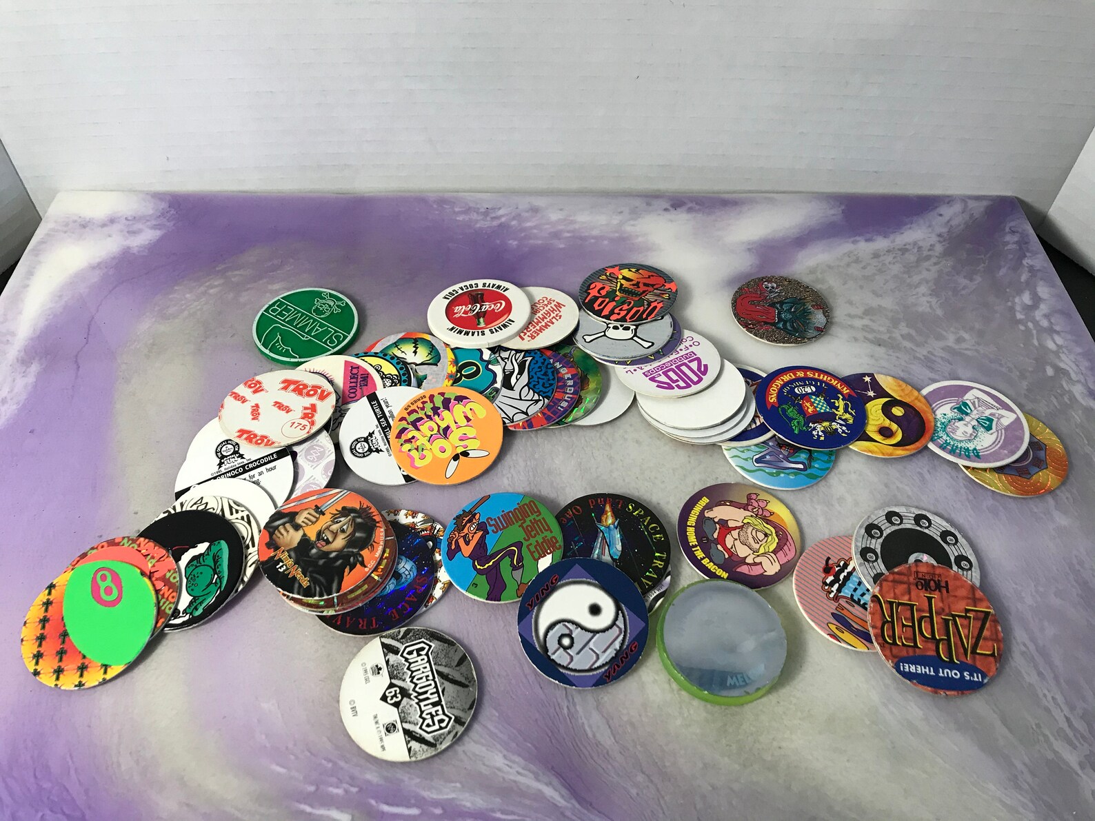 Lot of 50 Vintage Pogs With Slammers Vintage 90's Etsy