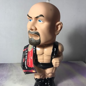 Vintage 90&#39;s WWE 1998 Stone Cold Steve Austin Action Wrestling Figure Water Bottle Jakks Titan Tron Live NEW