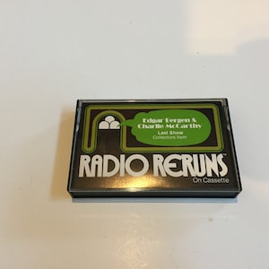Radio Reruns Vintage Radio Reruns Cassette Tape # 123 - Edgar Bergen and Charlie ...