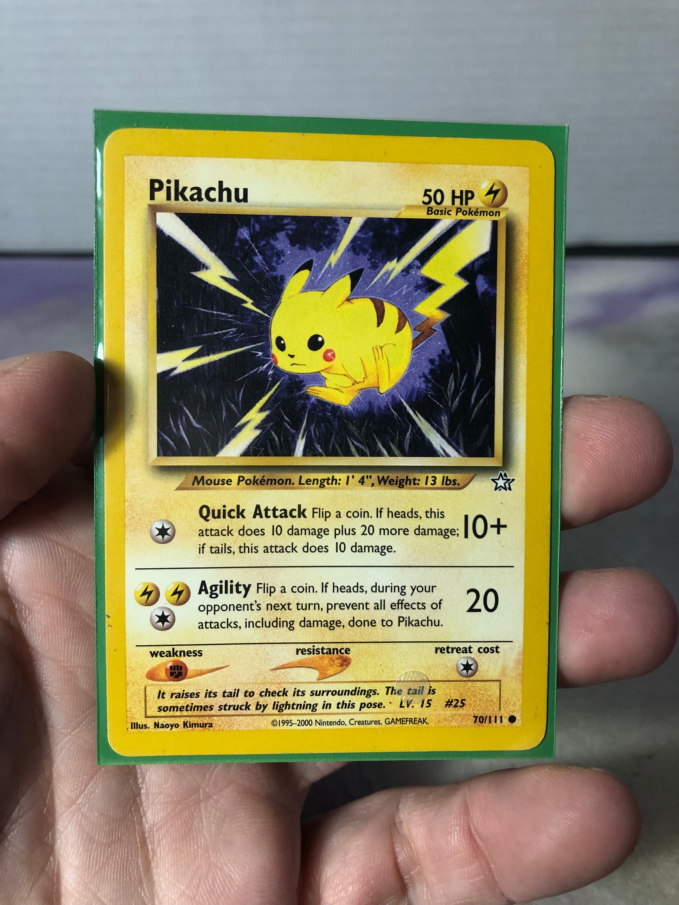 Vintage Pokemon Trading Card Game 1999 Pikachu 70/111 | Neo Genesis | Rare  NON-HOLO |pokemon WOTC - Used Played With - Etsy Australia