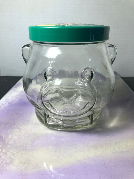 Vintage Kraft Peanut Butter Bear Glass Jar Vintage 1989 Etsy