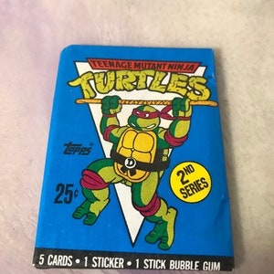 Vintage - GLOEDNIEUW - 1990 TMNT Series 2 - Teenage Mutant Ninja Turtles Trading Cards Pack - Awesome 80s / 90s Nostalgia!