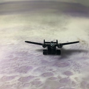 Vintage Micro Machines kleines Spielzeug Schwarzes Flugzeug (Broken Propeller) - Galoob 90&#39;s Micro Machine Nostalgie