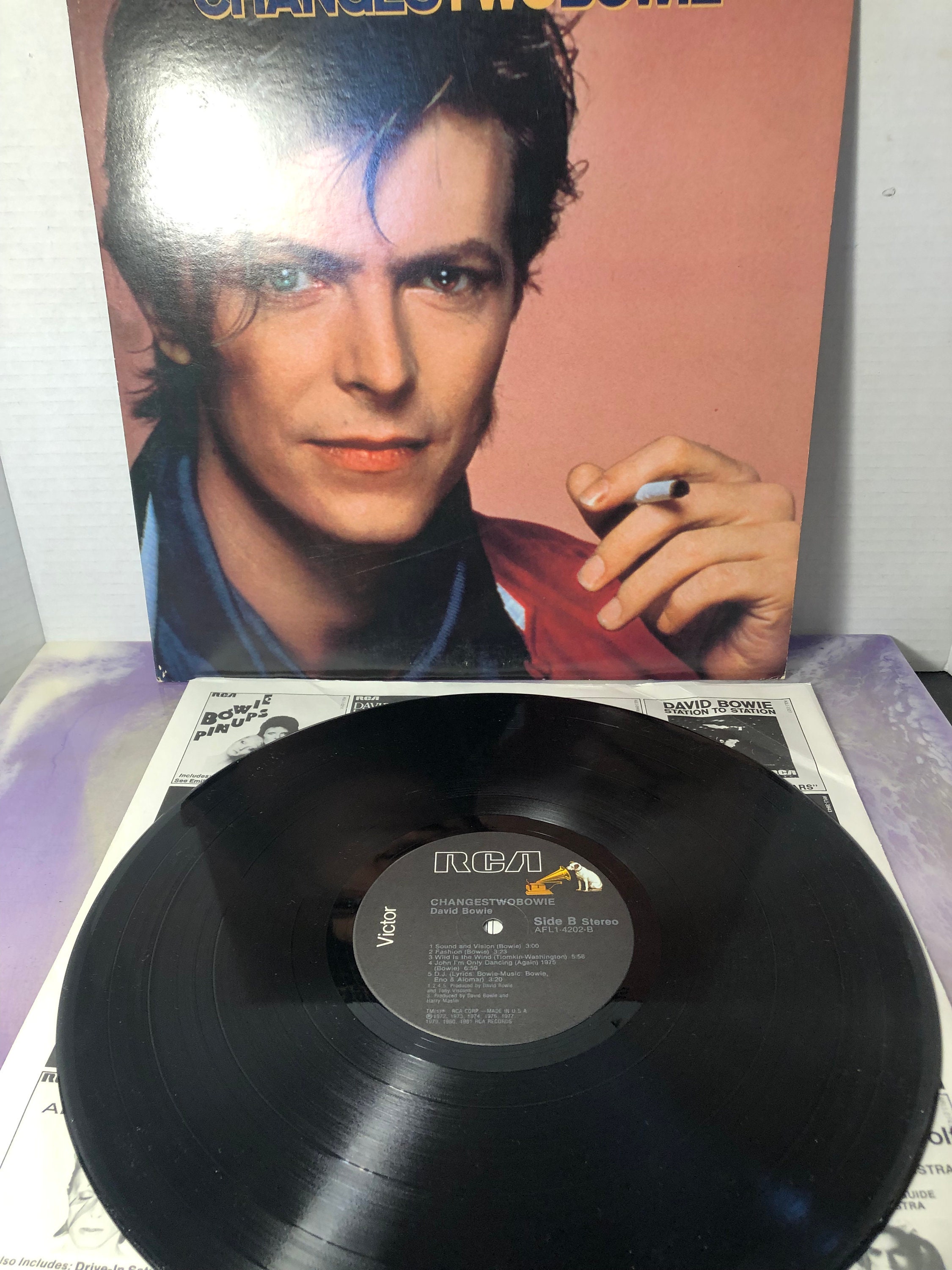 Vintage David Bowie / Vinyl Record Changestwobowie Vintage