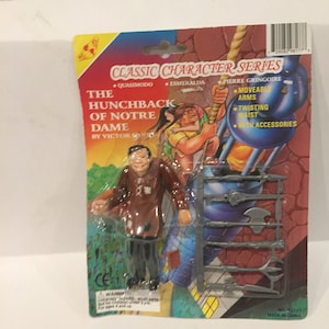 Vintage Classic Character Series Hunchback of Notre Dame Figure Quasimodo Action Figure with Weapons EToys - Brand New on Card Lot 4