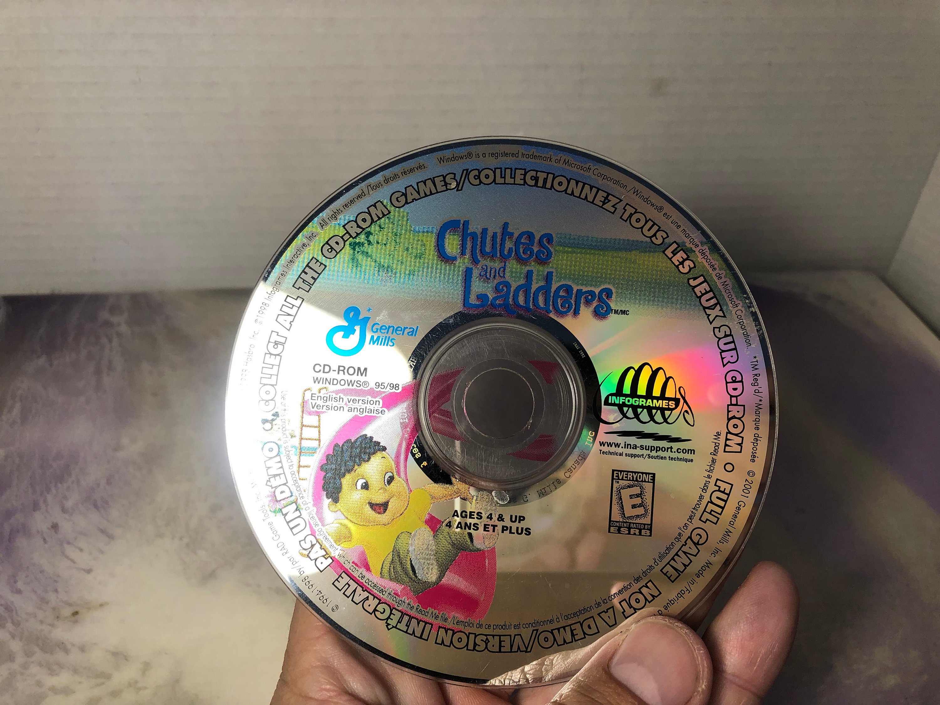 Vintage General Mills Cereal Computer Game - Chutes and