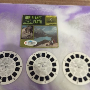 Vintage Sawyer's View-master Viewmaster Reels - Our Planet Earth 3 Reel ...
