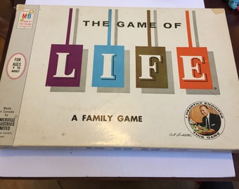 Vintage Milton Bradley The Game of Life Board Game ART LINKLETTER 1960 COMPLETE!