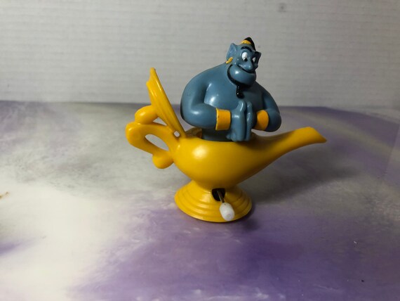 Vintage Disney Aladdin Genie in the Magic Lamp Wind up Toy Happy