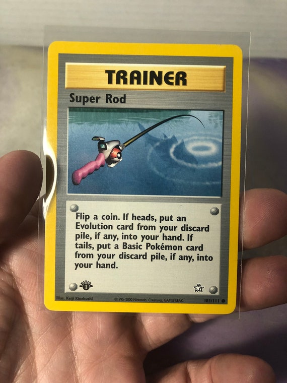 Vintage 1st Edition Super Rod 103/111 Neo Genesis Vintage 2000 Pokemon Card-  Vintage Card Rare Vintage Pokemon Accessory - Etsy