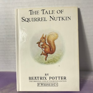 Vintage The Tale of Squirrel Nutkin - By Beatrix Potter - Children&#39;s Story Hardcover Book - Vintage Peter Rabbit Nostalgia
