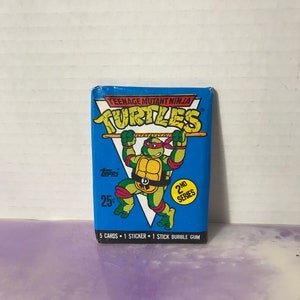 Vintage - GLOEDNIEUW - 1990 TMNT Series 2 - Teenage Mutant Ninja Turtles Trading Cards / Sticker Pack - Awesome 80s / 90s Nostalgia!