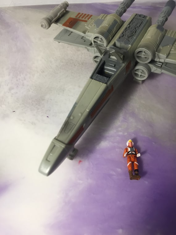 Vintage STAR WARS Action Fleet Micro Machines X-wing Fighter With