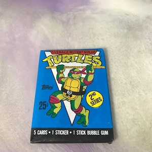Vintage - GLOEDNIEUW - 1990 TMNT Series 2 - Teenage Mutant Ninja Turtles Trading Cards Pack - Awesome 80s / 90s Nostalgia!