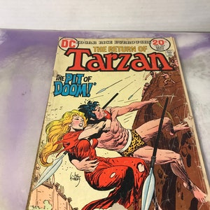 Vintage DC Comics the Return of Tarzan  #223   (1970&#39;s)   Rare Vintage Comic Book - ROUGH Shape