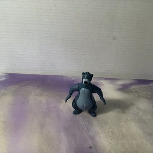 Vintage Disney&#39;s The Jungle Book - Baloo the Bear Figure -  Toy - 90s toy - Cake Topper
