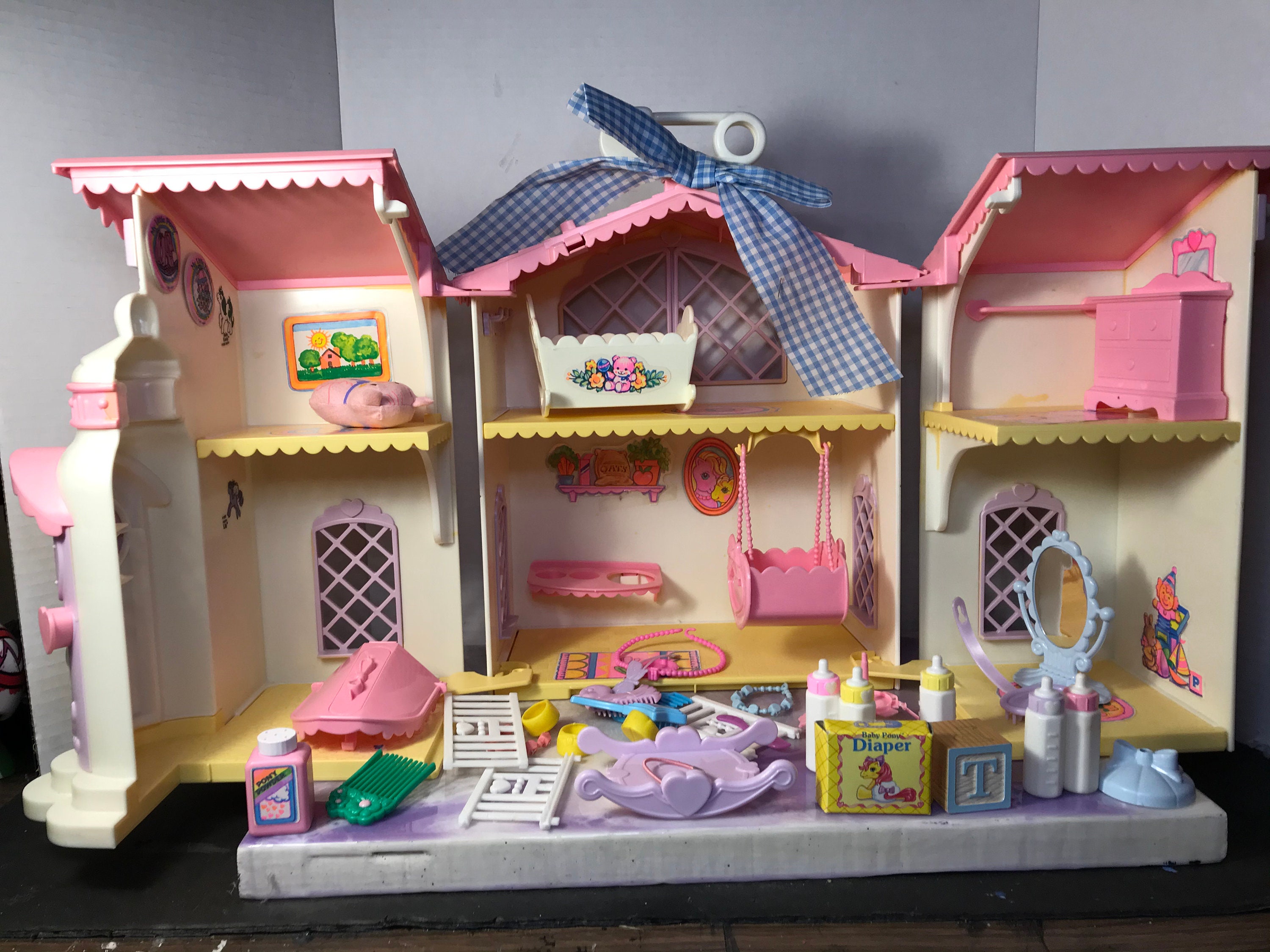 Vintage My Little Pony Lullaby Nursery Baby House by Hasbro