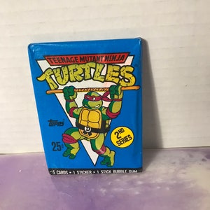 Vintage - BRAND NEW - 1990 TMNT Series 2 - Teenage Mutant Ninja Turtles Trading Cards Pack - Awesome 80s/ 90s Nostalgia!