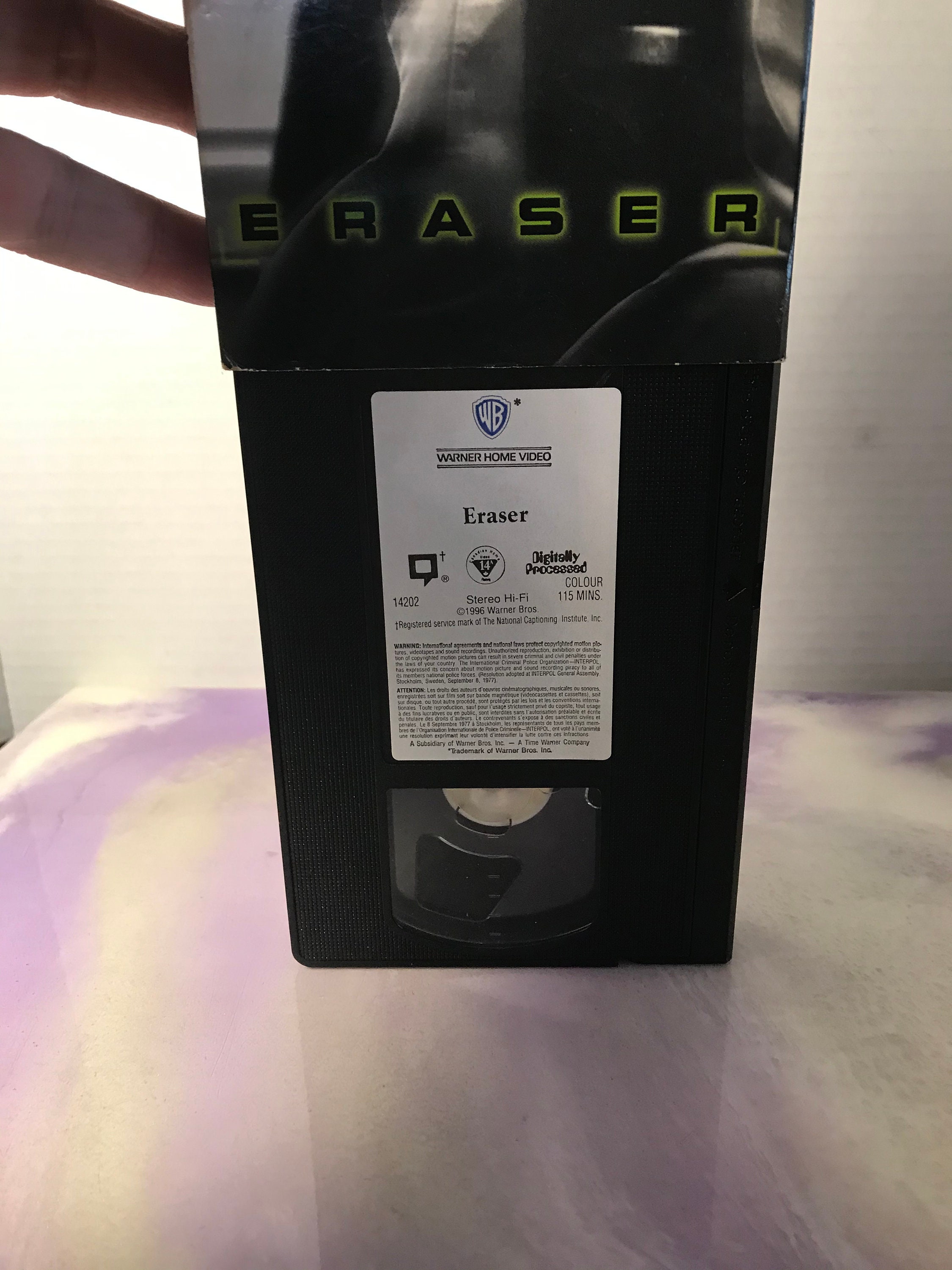 ERASER VHS 1996 Arnold Schwarzenegger Vintage Klassieke Etsy Nederland