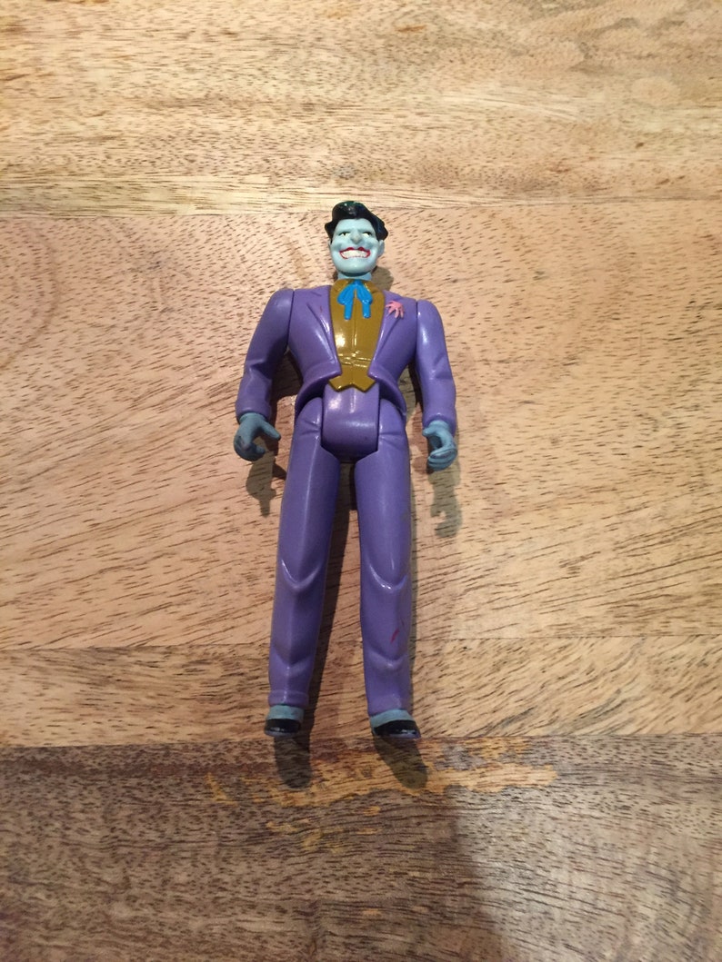 Vintage Batman Villain Figure The JOKER Purple Outfit Vintage 1993 DC Kenner Batman the Animated Series Action Figure