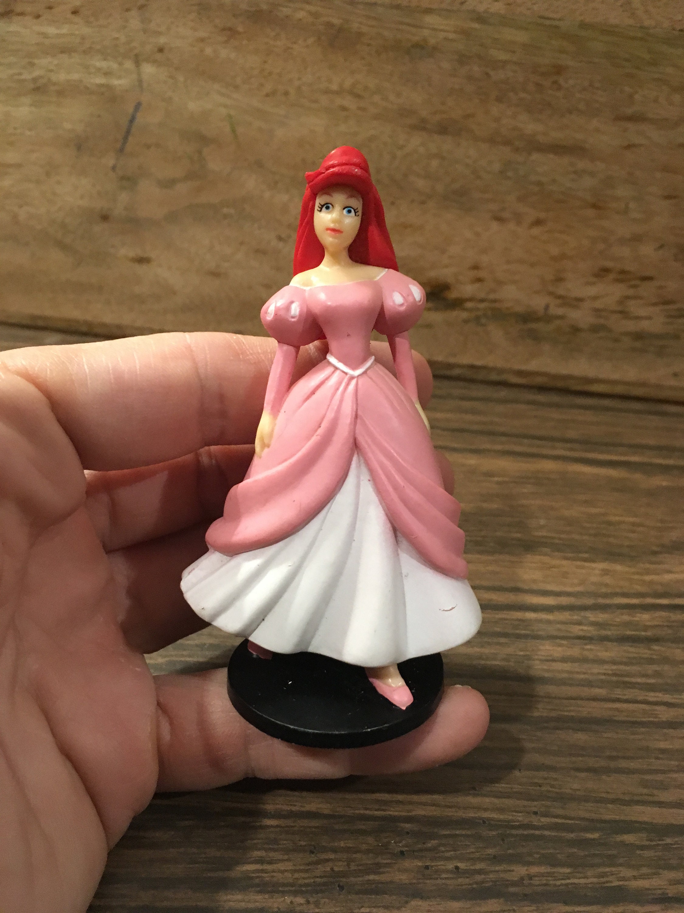 ヴィンテージ ディズニー ラージ 4.5インチ アリエル ピンクドレス