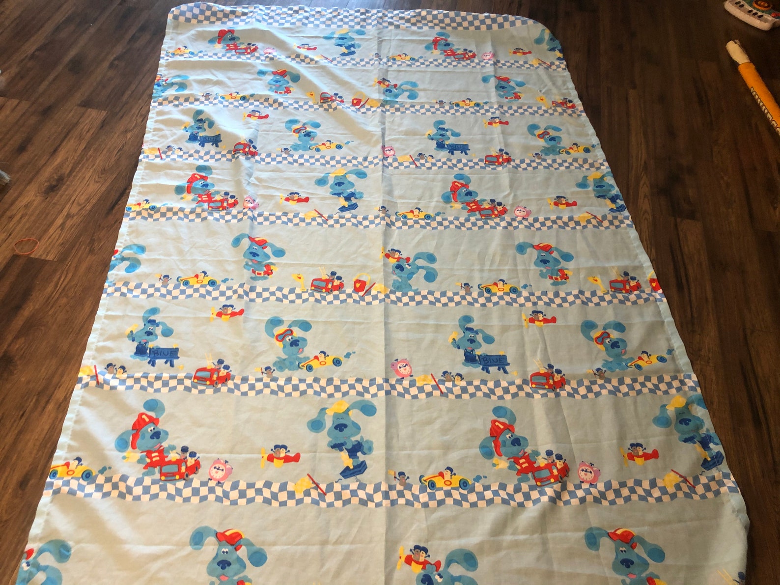 Vintage 1990's Blues Clues Twin Bed Sheet Great Shape Etsy