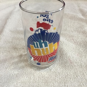 Diet Pepsi You've Got the Right One Baby Uh Huh Ray Charles Vintage 1990's Glass, Pepsi Glass, Diet Pepsi Nostalgia, Ray Charles