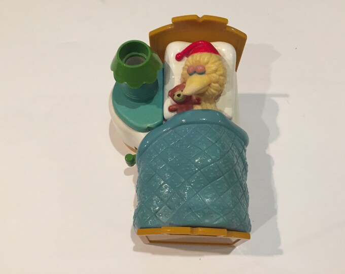 Vintage ILLCO Sesame Street Big Bird Music Box Night Light Works Great