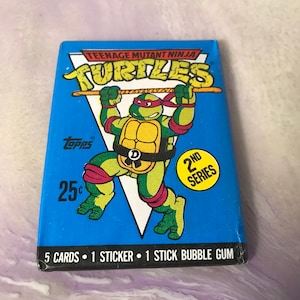 Vintage - GLOEDNIEUW - 1990 TMNT Series 2 - Teenage Mutant Ninja Turtles Trading Cards Pack - Awesome 80s / 90s Nostalgia!