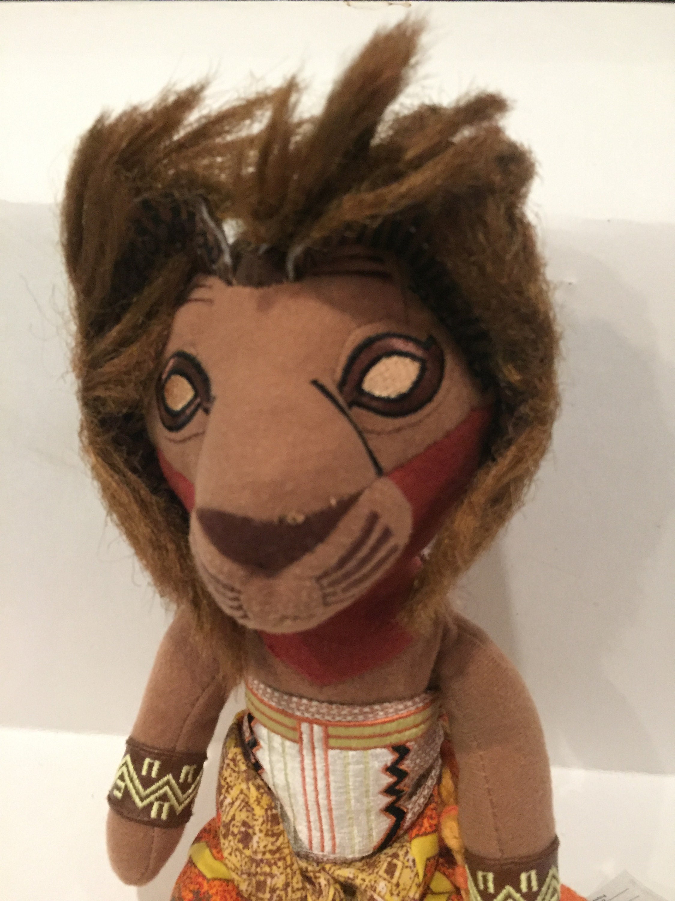 Simba Stuff Vintage the Lion King Simba Plush Broadway Musical Show Stuffed Doll ...