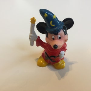 Vintage Disney Fantasia Wizard Mickey Mouse PVC Figure Toy/Cake Topper - Mickey Mouse!