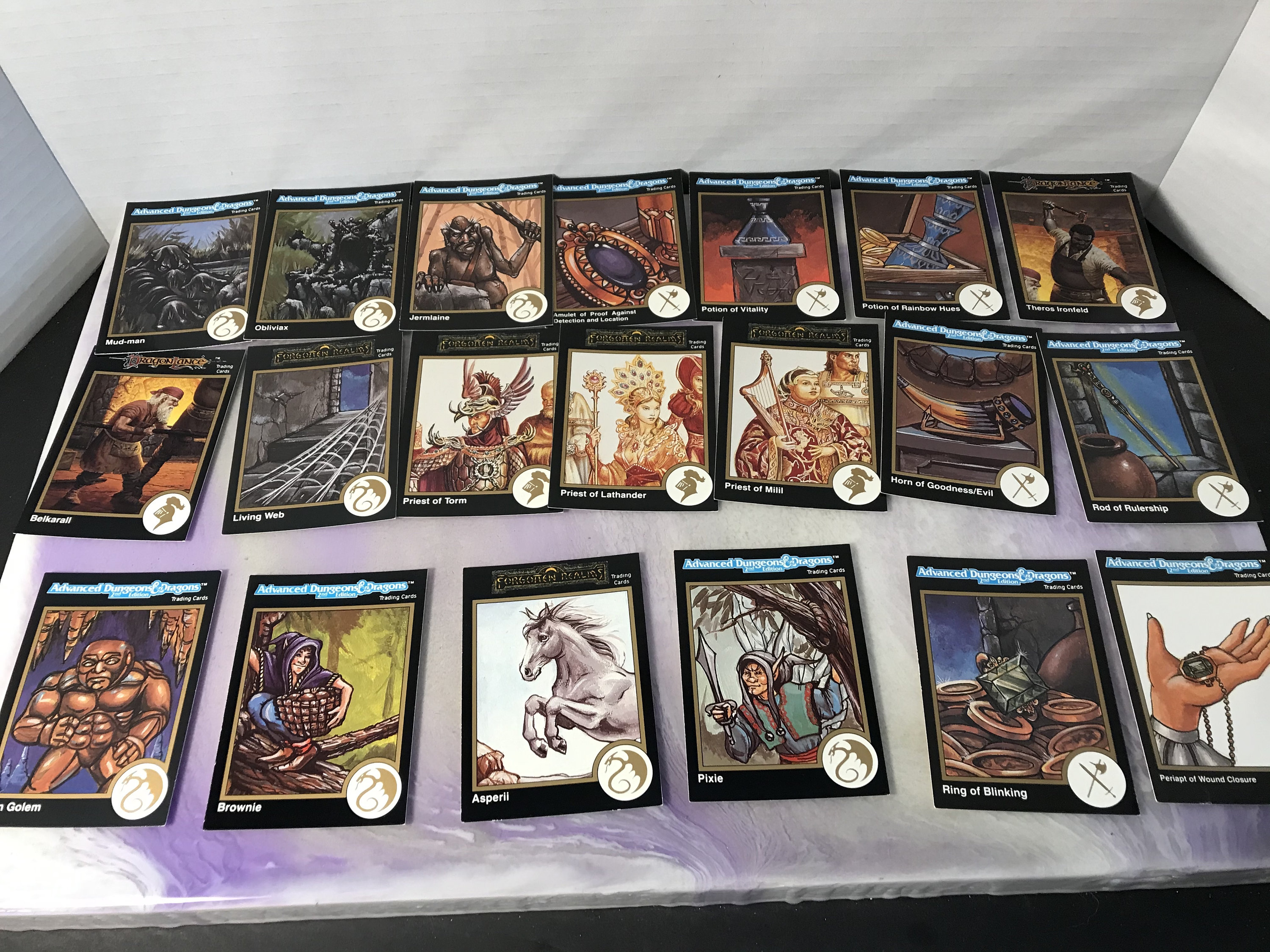 Vintage 1990s Advanced Dungeon and Dragons Card Game 20 Card