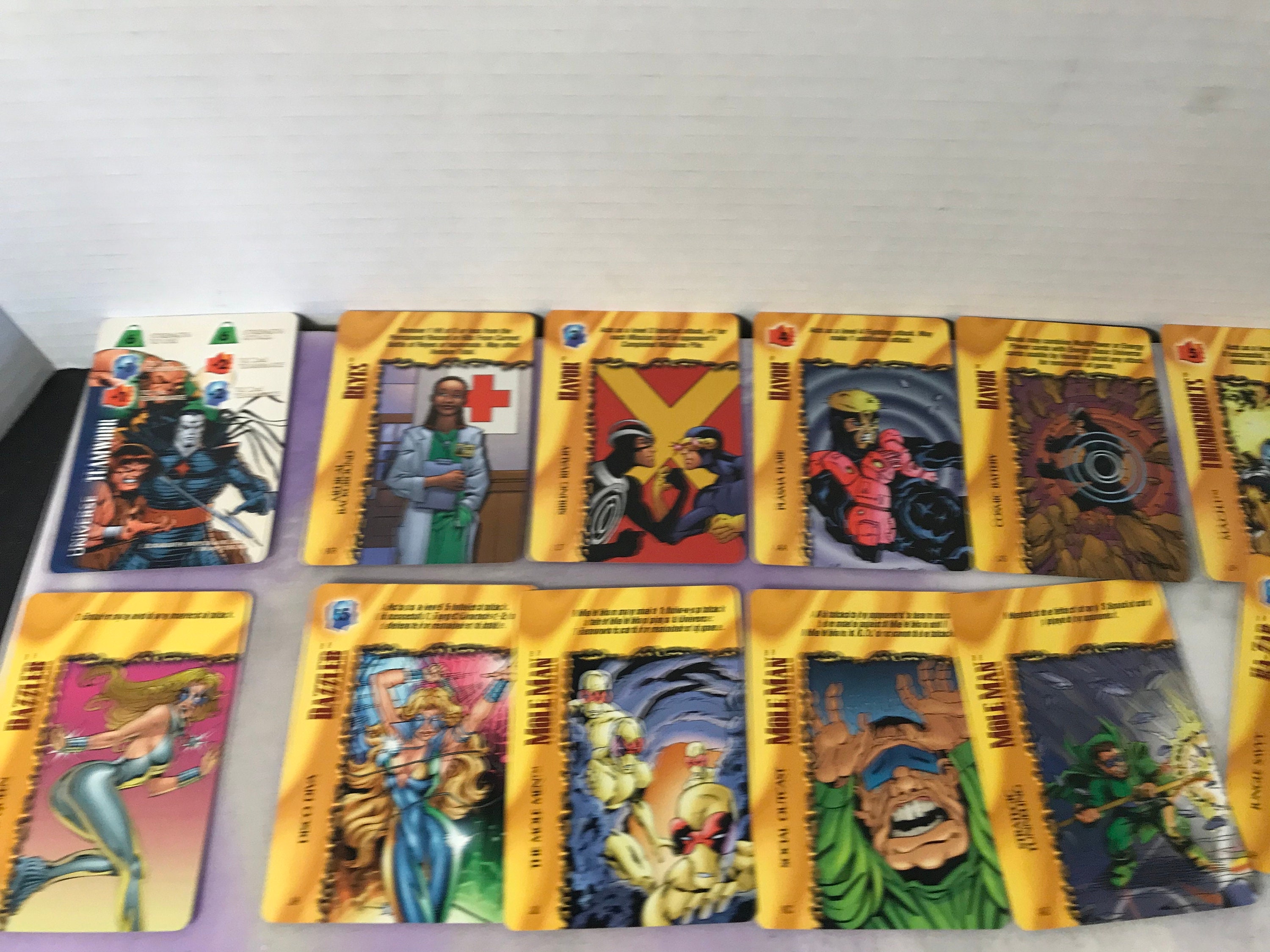 Vintage 1990s Marvel OVERPOWER Card Game 20 Card Mixed Lot Vintage 1990s Marvel OVERPOWER Card Game 20 Card Mixed Lot