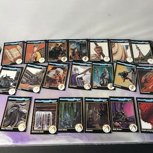 Vintage 1990s Advanced Dungeon and Dragons Card Game 20 Card Mixed Lot - 1992  TSR Trading Card Lot