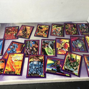 Vintage 1990s Deathmatch 2000 Comics  Trading Card Lot - Awesome Pile of  Trading Cards - Cool 90&#39;s Nostalgia